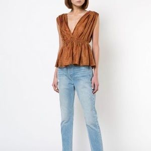 NWOT Mes Demoiselles Chiquita Silk Top